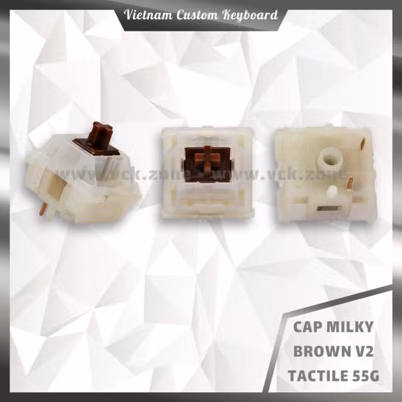 Gateron Cap Milky Brown V2