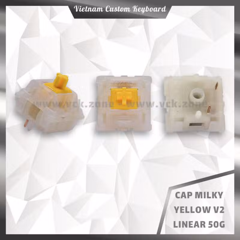 Gateron Cap Milky Yellow V2